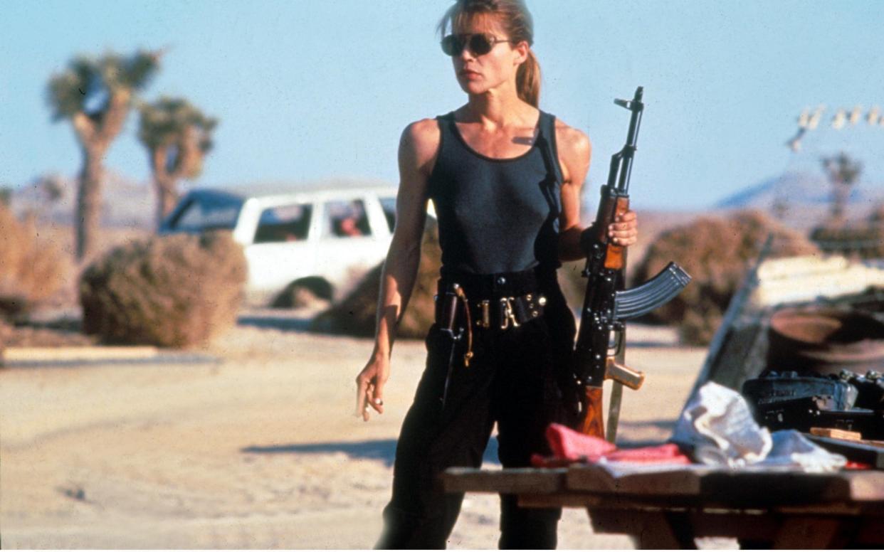 Linda Hamilton in Terminator 2 - Rex Features