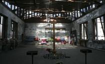 An interior view shows the building of a school, which was seized by Islamist militants in 2004 in the southern town of Beslan, Russia, April 13, 2017. REUTERS/Kazbek Basayev