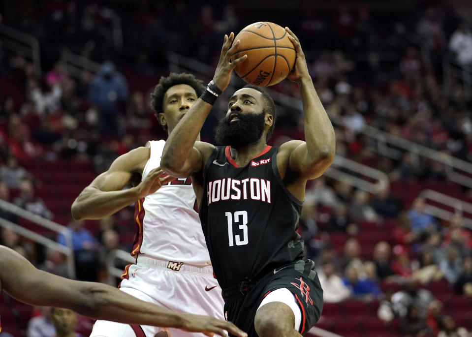 James Harden put up a huge game against the Heat. 