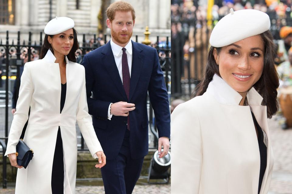 Alongside Kate, Harry, and William, Markle arrives at Westminster Abbey for her most important official event so far.