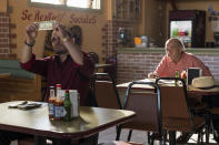 <p>Michael Mando as Nacho Varga and Mark Margolis as Hector Salamanca in AMC’s Better Call Saul. (Credit: Michele K. Short/AMC/Sony Pictures Television) </p>
