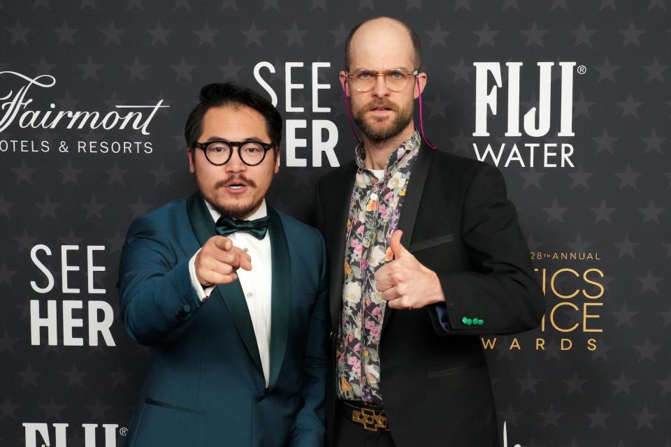 Daniel Kwan and Daniel Scheinert attends the 28th Annual Critics Choice Awards at Fairmont Century Plaza on January 15, 2023 in Los Angeles, California.