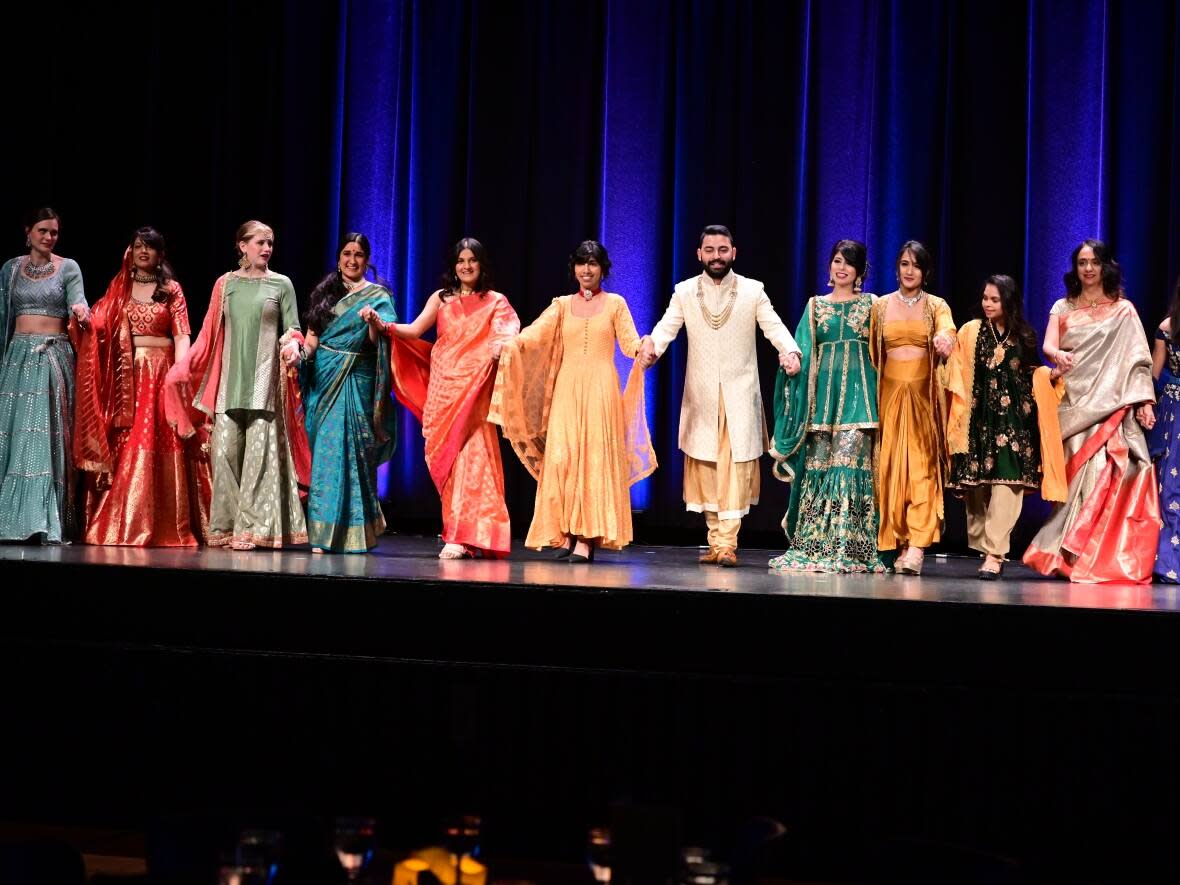 Sudha Hemnani and her friends and family are shown during a previous performance in Halifax. They will be doing a similar performance at Nova Multifest 2022.  (Submitted by Sudha Hemnani - image credit)