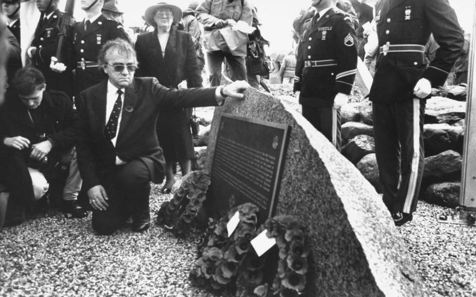 A memorial to 749 US GIs killed in "Exercise Tiger" a D-Day rehearsal off English Coast that turned disastrous when Germans attacked the ill-prepared convoy - Terry Smith 