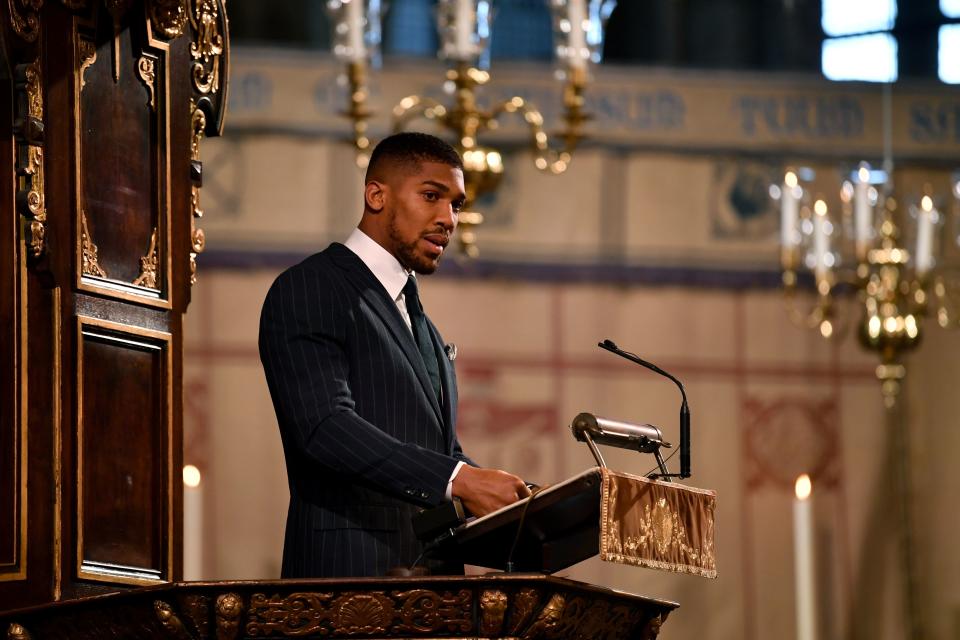 British boxer Anthony Joshua also made the list. Photo: Getty