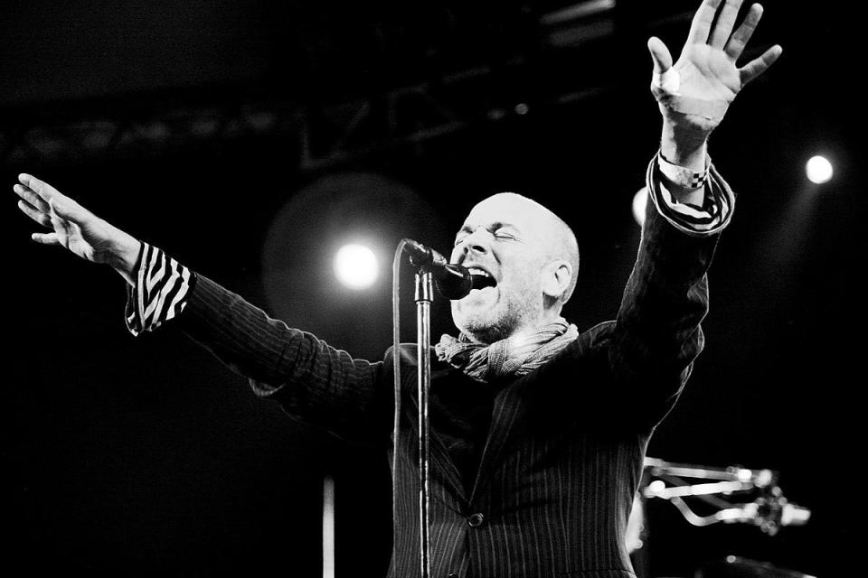 Michael Stipe, lead singer of the rock band REM