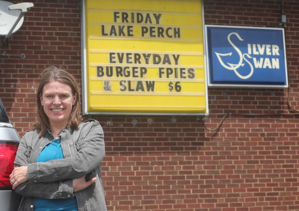 Carrie Snyder's family owned The Silver Swan on Front Street in Cuyahoga Falls for 40 years.