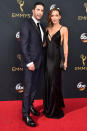 <p>David Schwimmer and Zoe Buckman arrive at the 68th Emmy Awards at the Microsoft Theater on September 18, 2016 in Los Angeles, Calif. (Photo by Getty Images) </p>