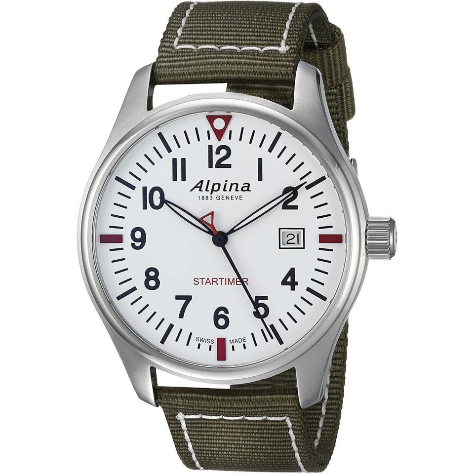 Startimer Stainless Steel Swiss-Quartz Watch