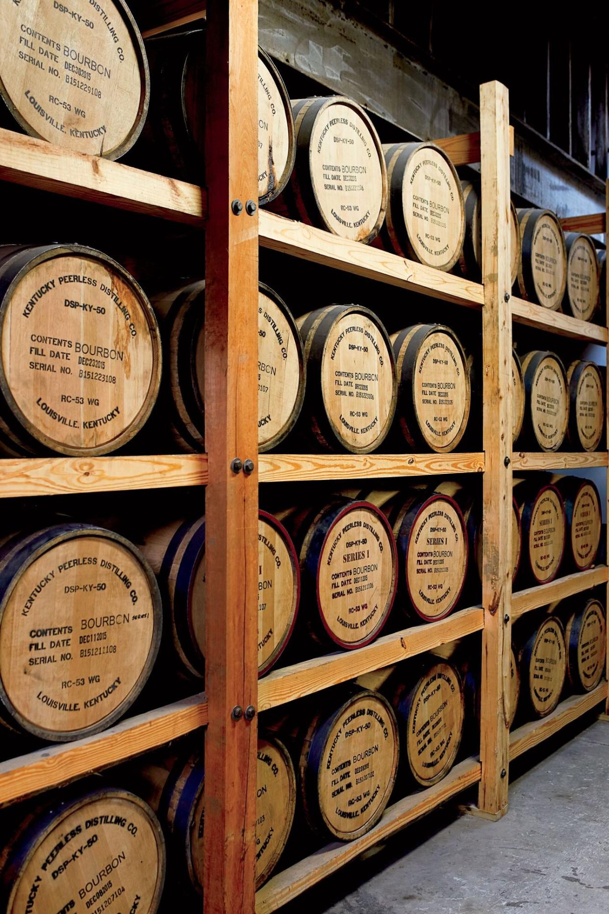 Kentucky Peerless Distilling Barrels