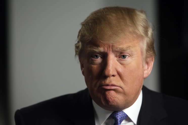 Donald Trump is interviewed in New York on April 25, 2011. (Photo: Richard Drew/AP)