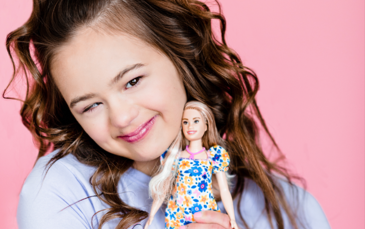 Cheryl, A Beautiful Brunet Down Syndrome Girl Doll Includes One Outfit