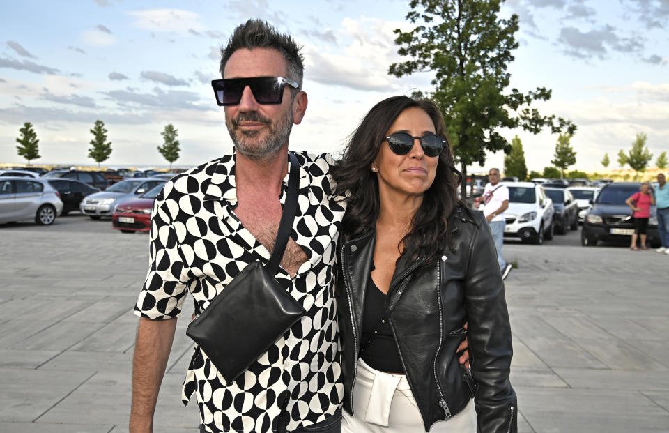 MADRID, SPAIN - JUNE 01: David Valldeperas and Carmen Alcayde attend The Rolling Stones concert at Wanda Metropolitano on June 1, 2022 in Madrid, Spain. The new tour called 