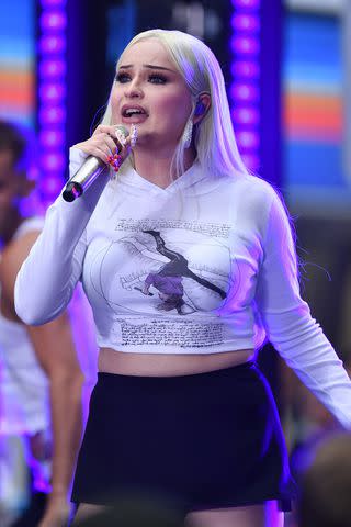 <p>NDZ/Star Max/GC Images</p> Kim Petras performs on 'TODAY' on June 23, 2023