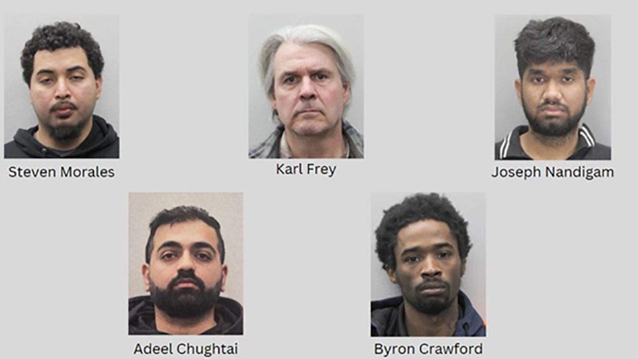 <div>5 men arrested in Fairfax County police sting targeting suspected online child predators (Fairfax County Police Department)</div>