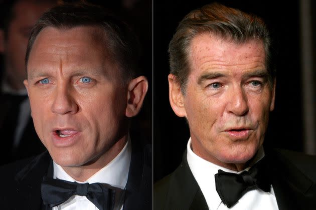 Craig (left) and Brosnan both met Queen Elizabeth numerous times before her passing. (Photo: Left: Stuart C. Wilson/Getty Images; Right: Matthew Simmons/Getty Images)