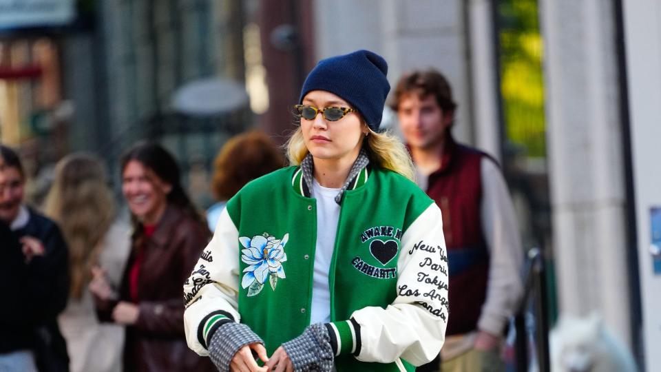 new york, new york november 05 gigi hadid is seen on november 05, 2023 in new york city photo by gothamgc images