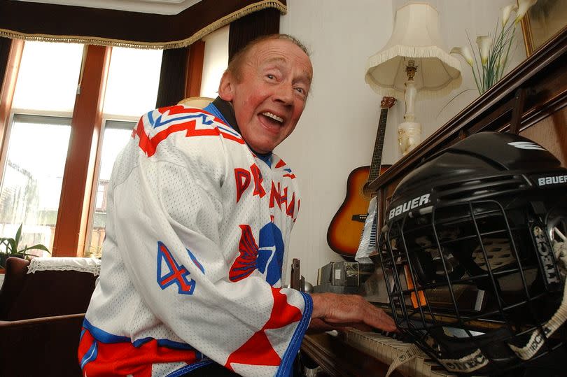 Two of Stan's great loves were music and ice hockey -Credit:Ayrshire Post