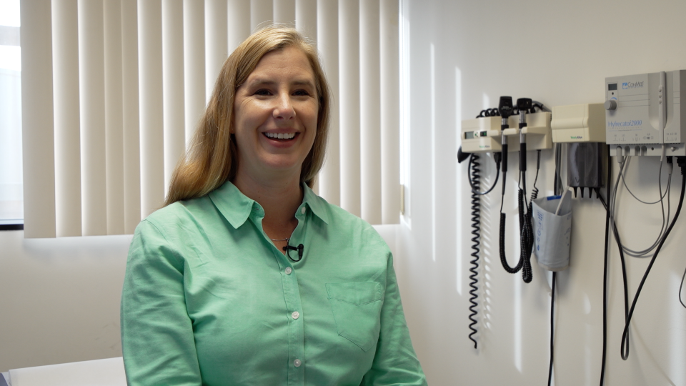 Dr. Johanna Olson-Kennedy, medical director of the Center for Transyouth Health and Development at Children’s Hospital Los Angeles, pictured in an exam room on Nov. 19, 2018. The center provides services for gender non-conforming children and trans youth.