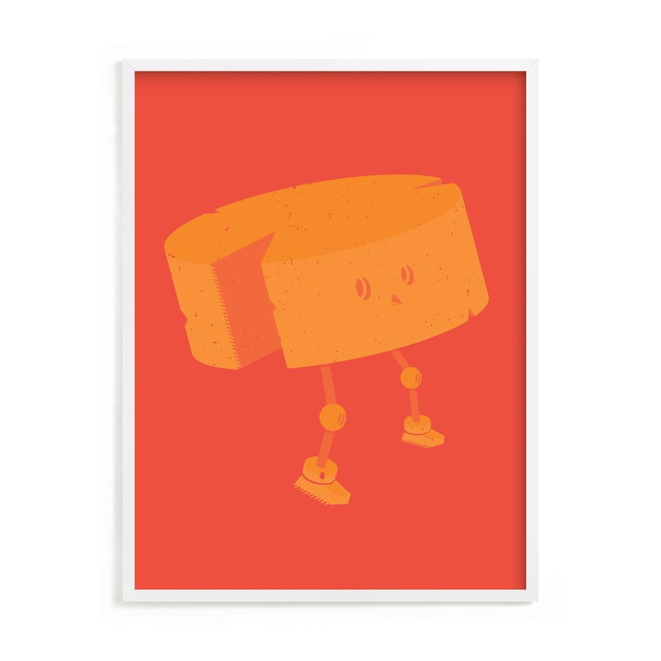 9) Minted Cheese Robot Print