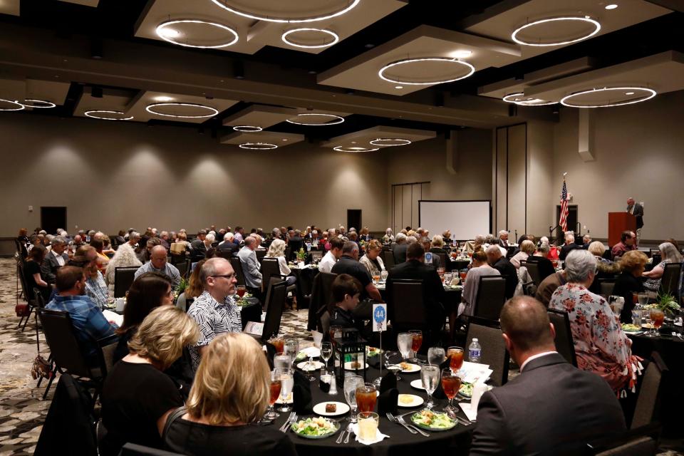 Images from the annual meeting of the Greene County Democrats seen here at the Double Tree hotel in Springfield on April 15, 2023.