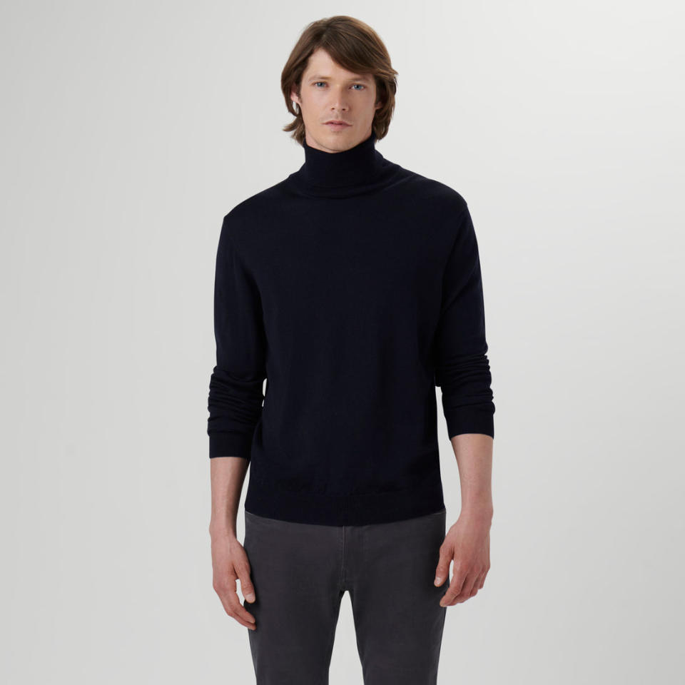 <p><a href="https://go.redirectingat.com?id=74968X1596630&url=https%3A%2F%2Fwww.bugatchi.com%2Fproducts%2Fsuper-merino-solid-turtleneck-sweater-navy&sref=https%3A%2F%2Fwww.menshealth.com%2Fstyle%2Fg37793752%2Fbest-sweaters-for-men%2F" rel="nofollow noopener" target="_blank" data-ylk="slk:Shop Now;elm:context_link;itc:0;sec:content-canvas" class="link ">Shop Now</a></p><p>Super Merino Solid Turtleneck Sweater</p><p>bugatchi.com</p><p>$199.00</p>