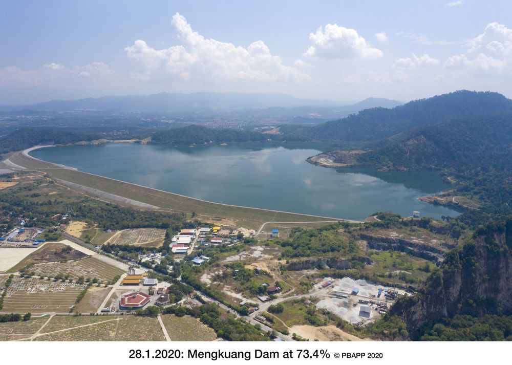 Jaseni said PBAPP has been drawing between 50 MLD and 100 MLD from Mengkuang Dam since January 8 to supplement the daily abstraction of raw water from Sungai Dua. ― Picture courtesy of PBAPP