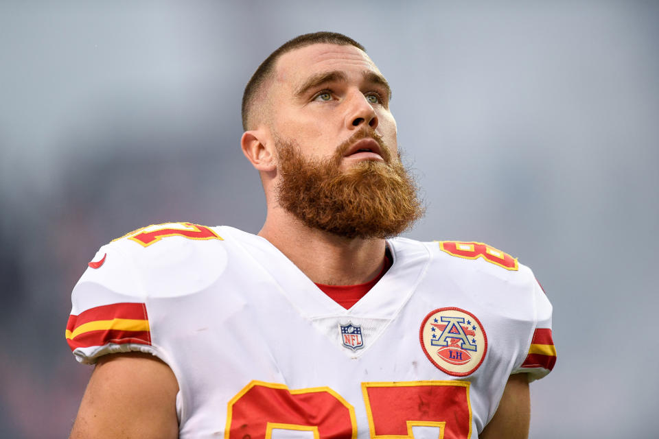 Travis Kelce’s Hella Good (Facial) Hair Evolution Beard, Mustache and