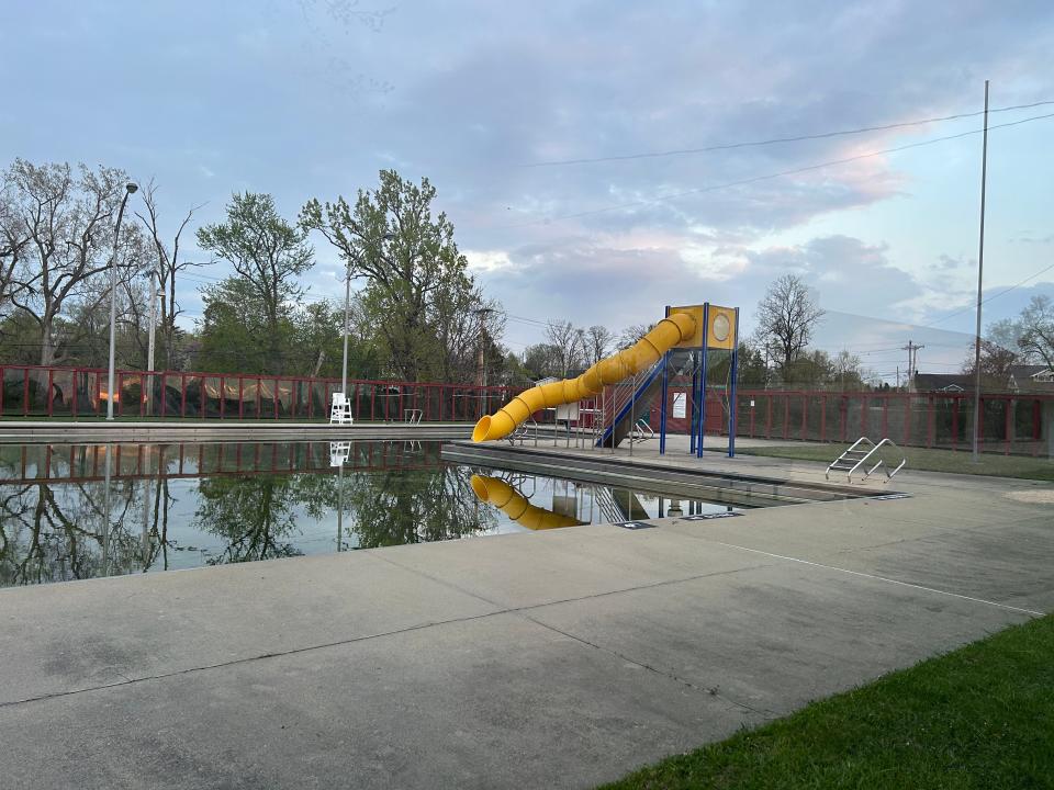 The pool is Woodville is waiting for its spring preparations for swimming season. The village has been searching for additional lifeguards for the coming season.