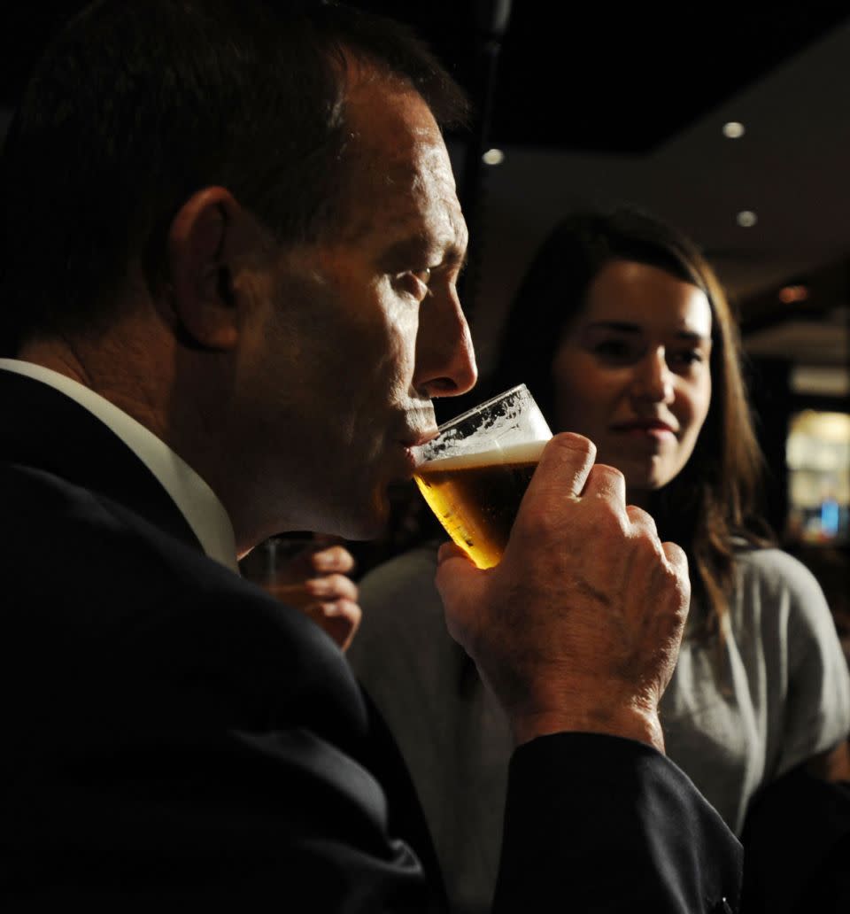 Former Prime Minister Tony Abbott spent a grand total of $7,340 on wine over eight weeks last year. Photo: AAP