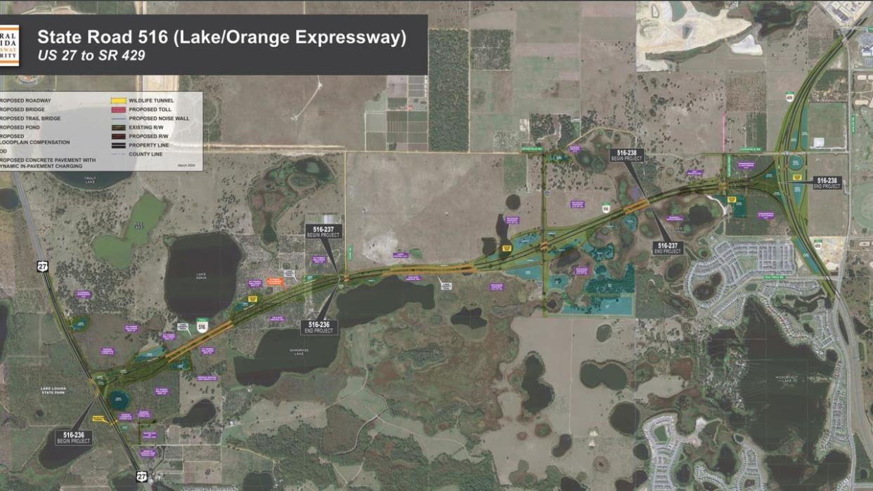 <div>Central Florida Expressway Authority (CFX) has begun construction on the State Road 516 Lake/Orange Expressway. It will connect U.S. Highway 27 to State Road 429 near Horizon West.</div>