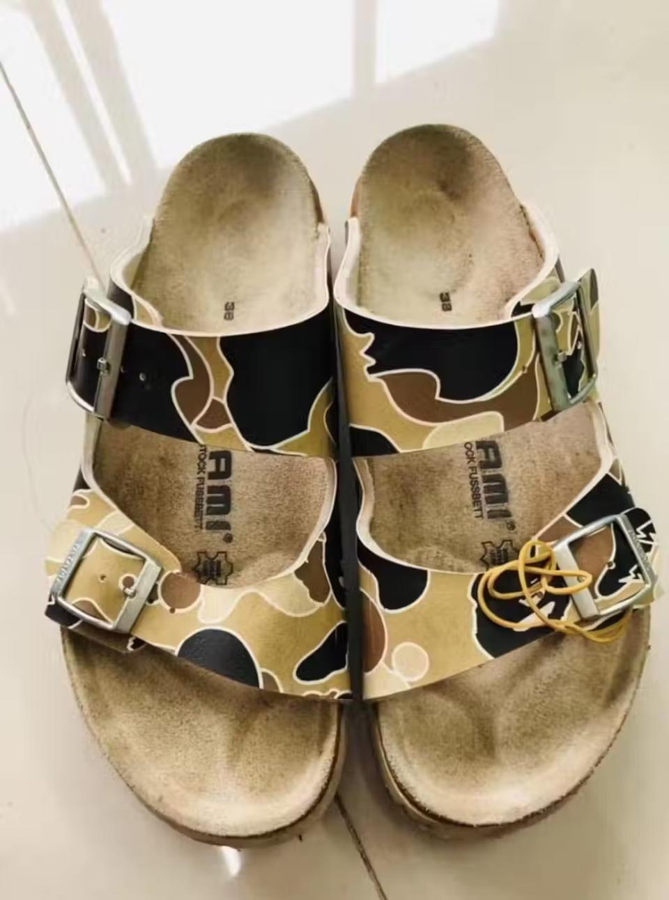 Birkenstock x BAPE, 2008, Birkenstock x BAPE collaboration, birkenstock collaboration, birkenstock arizona sandals