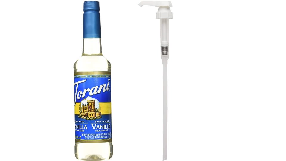 Torani Flavored Flavour Syrup Pump - Amazon, $5