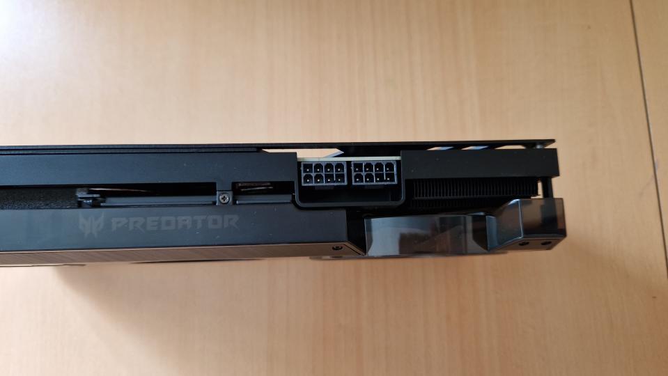 Acer Predator BiFrost Intel Arc A770 two 8-pin connector slots