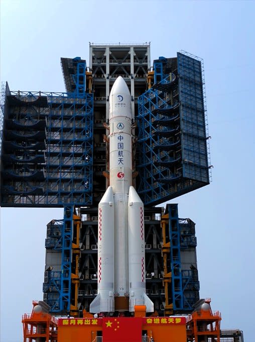 中國近年積極發展太空計畫，與美國的太空競賽逐漸升溫。   圖：翻攝自 @2Mirhamzamughal X 帳號