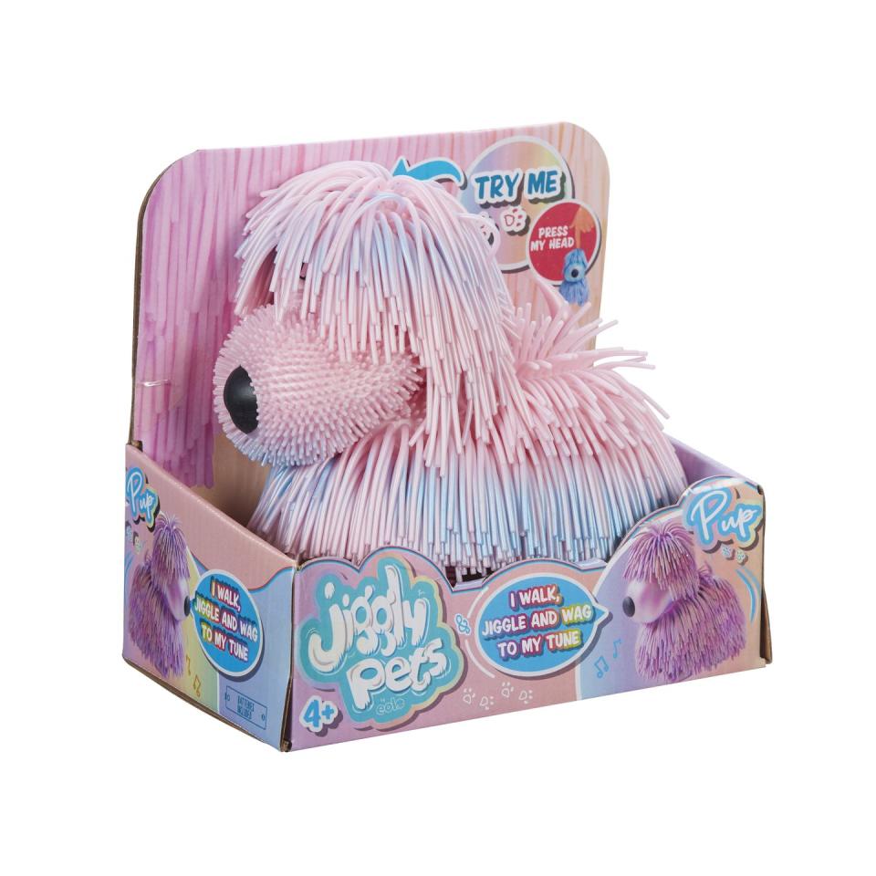 <p>Animal lovers will adore this pastel coloured jiggly dog. He will shake his body when you stroke his head — just like a real pup. </p><p>Hannah, aged 3, from the John Lewis Toy Testing panel, said: 'I love this puppy, it's so cute and jiggly.'</p><p><a class="link " href="https://www.johnlewis.com/baby-child/shop-toys/c19051712" rel="nofollow noopener" target="_blank" data-ylk="slk:SHOP TOYS AT JOHN LEWIS;elm:context_link;itc:0;sec:content-canvas">SHOP TOYS AT JOHN LEWIS</a></p>