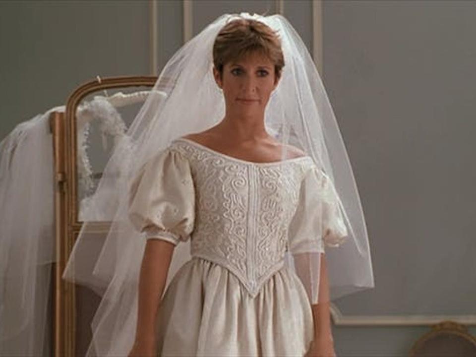 carrie fisher wedding dress when harry met sally