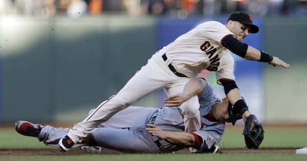 Matt Holliday apologizes for hard slide into Marco Scutaro 