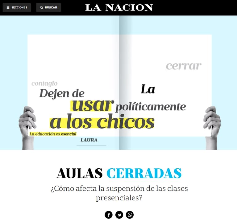 Aulas cerradas. Las reflexiones de lectores de LA NACION en medio de la pulseada por las clases