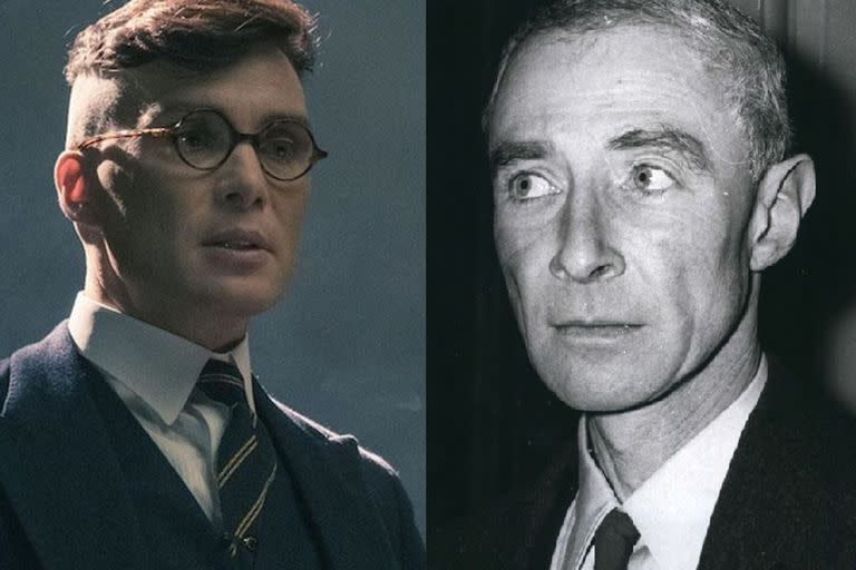 Cillian Murphy y el verdadero Robert Oppenheimer