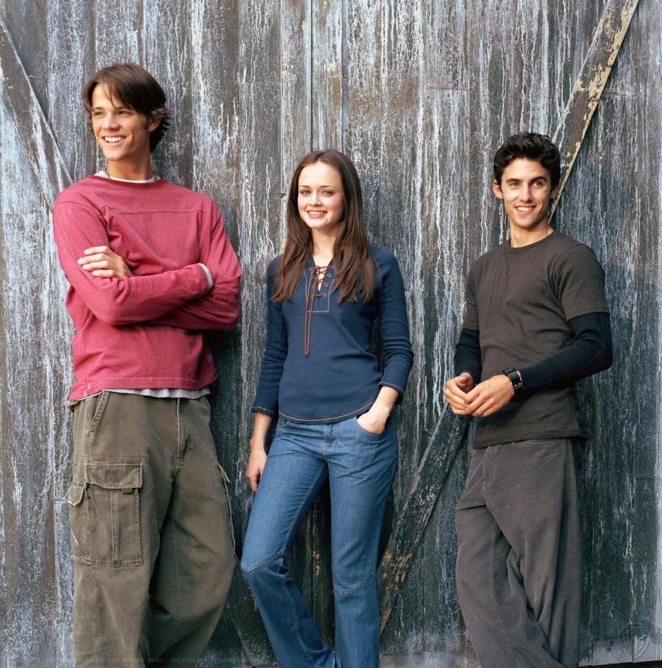 dean, rory and jess in 'gilmore girls'