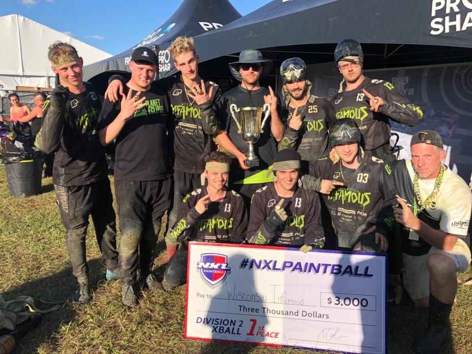 Jonah Jamroz (No. 03) said being on the Wisconsin Infamous team that won the Xball division title at the 2019 NXL World Cup was the highest of highs. In 2020, Jamroz turned pro by earning a spot on the Los Angeles Infamous roster.