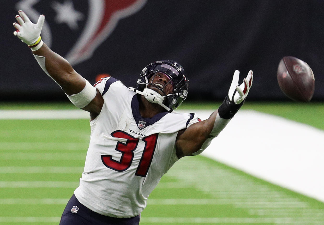 David Johnson is one of the few Texans who will return in 2021 (Photo by Bob Levey/Getty Images)