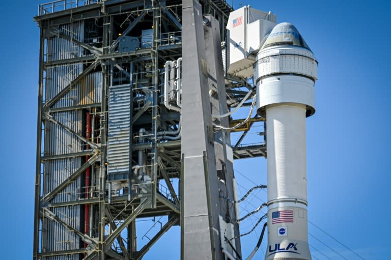 Un cohete Atlas V de United Launch Alliance (ULA) se encuentra en el Complejo de Lanzamiento Espacial 41 en la Estación de la Fuerza Espacial de Cabo Cañaveral (Miguel J. Rodriguez Carrillo)