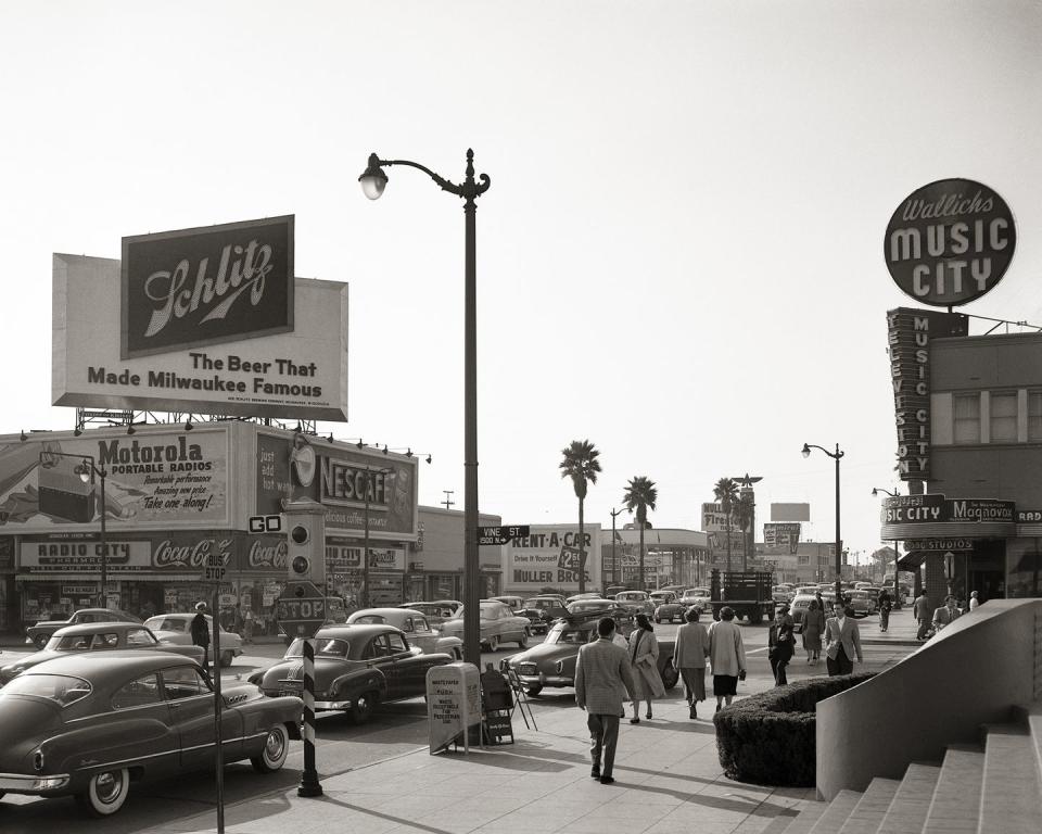 <p>Sunset Boulevard is one of a few major streets in Hollywood, Vine Street (pictured) is another. <br></p>
