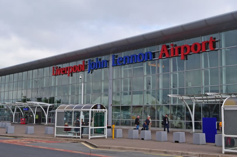 A general view of the front of Liverpool John Lennon Airport