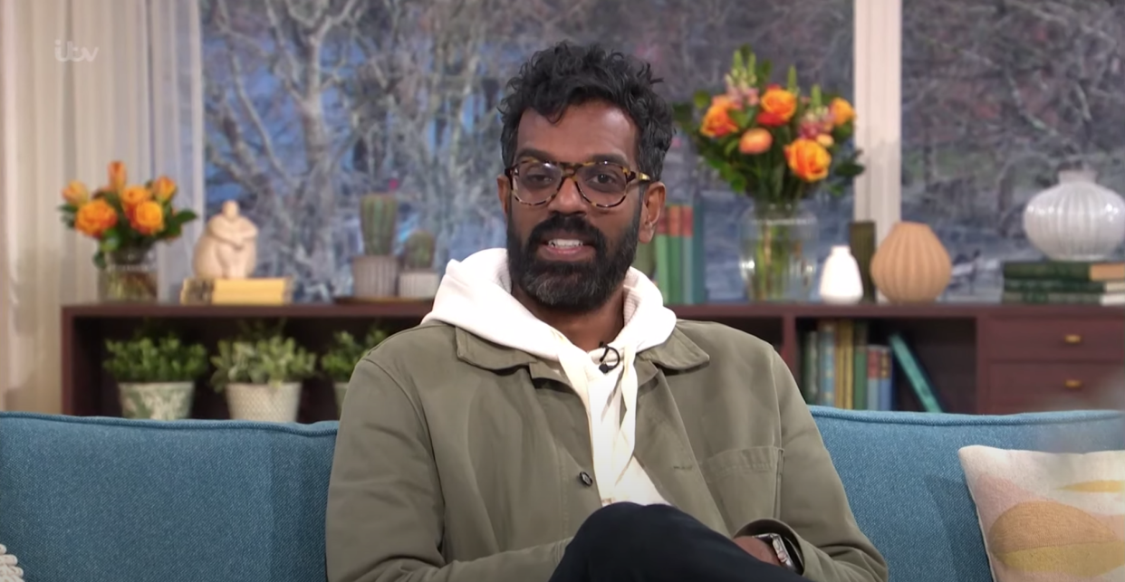 Romesh Ranganathan says his jokes have got him into trouble with other parents. (ITV)