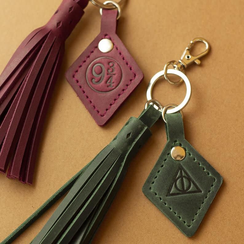 'Harry Potter' Leather Tassel Keychain