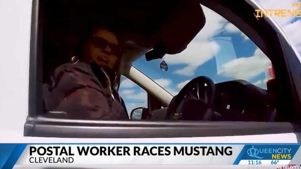 Postal Worker Allegedly Races A Ford Mustang