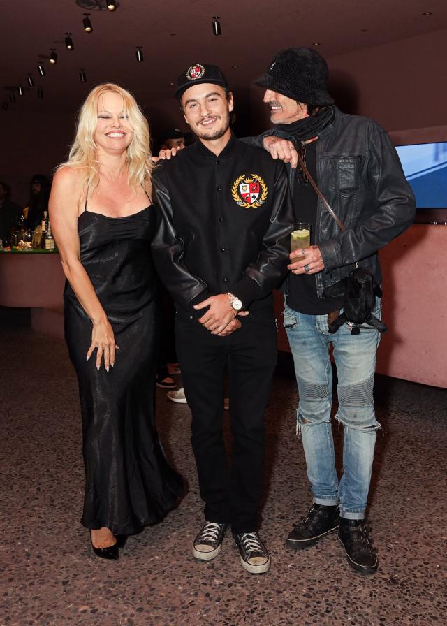 Pamela Anderson and Ex Tommy Lee Reunite for Their Son Brandon Thomas Lee's  Fashion Launch Party